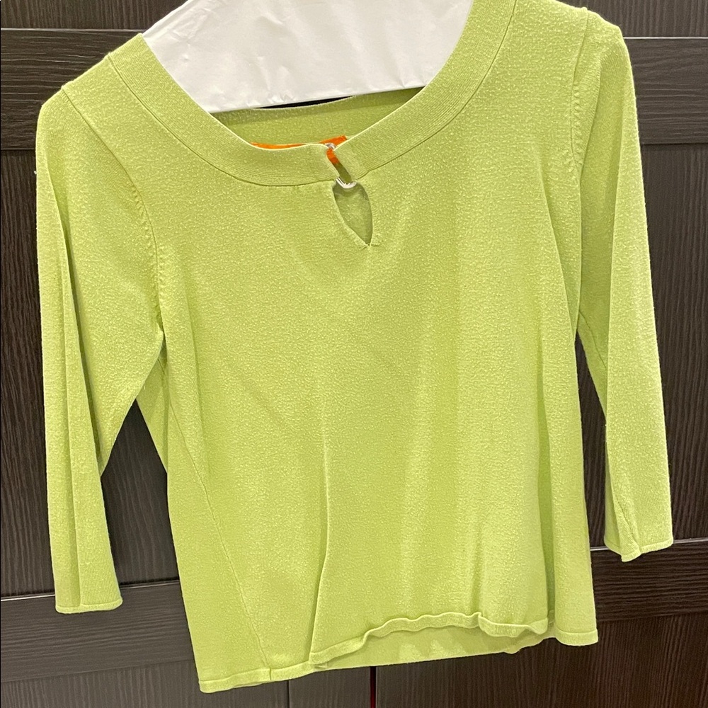 Lime Green Long Sleeve Top